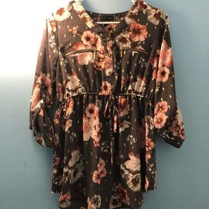 Pink and Gold Blouse